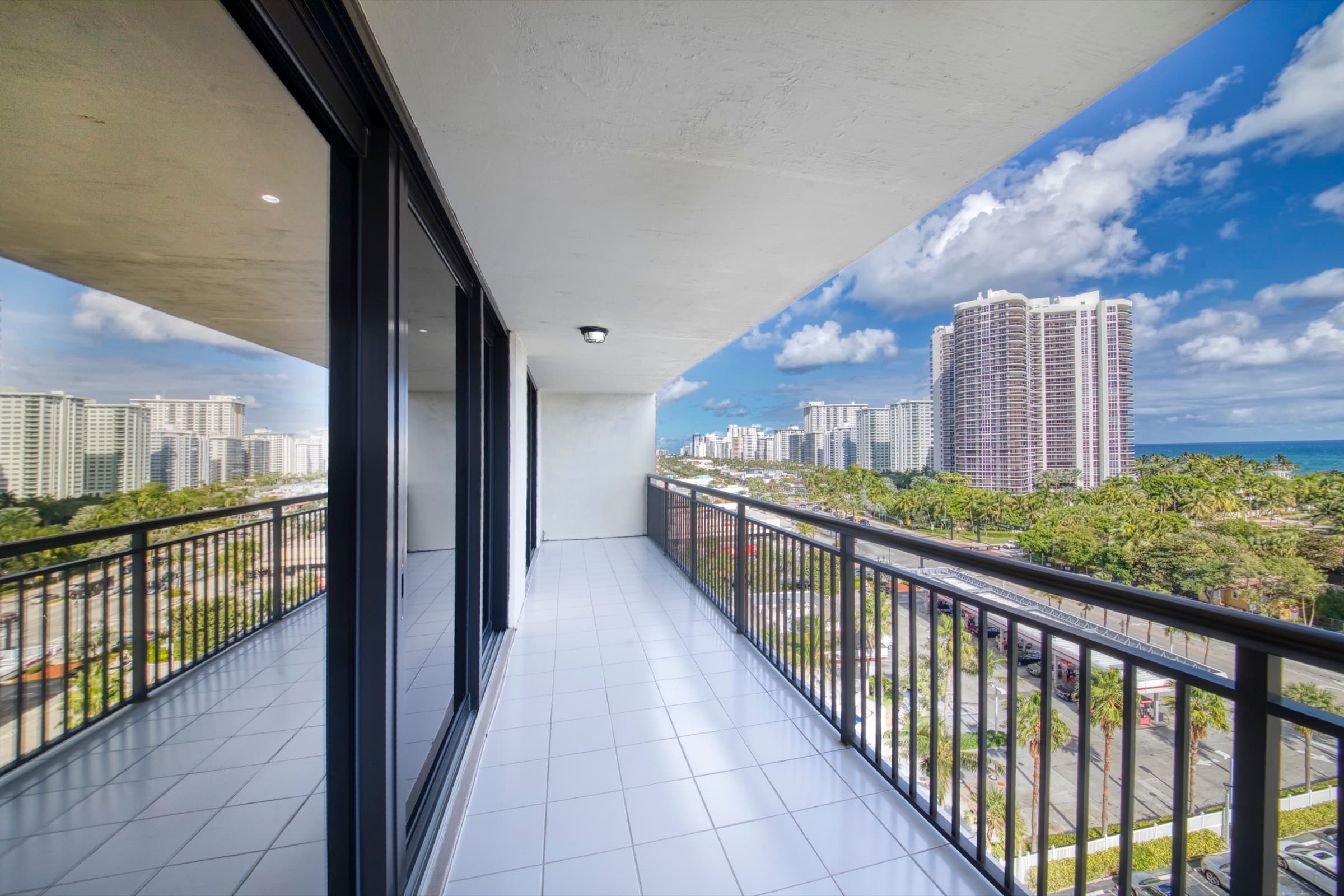 Balcony and ocean view from Philip Capunitan's Fort Lauderdale condo sale